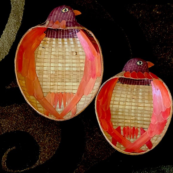 PEOPLES REPPUBLIC OF CHINA HANDCRAFTED Other - VINTAGE ZHEJIANG STYLE HAND CRAFTED   BIRD BASKETS PEOPLES REPUBLIC OF CHINA